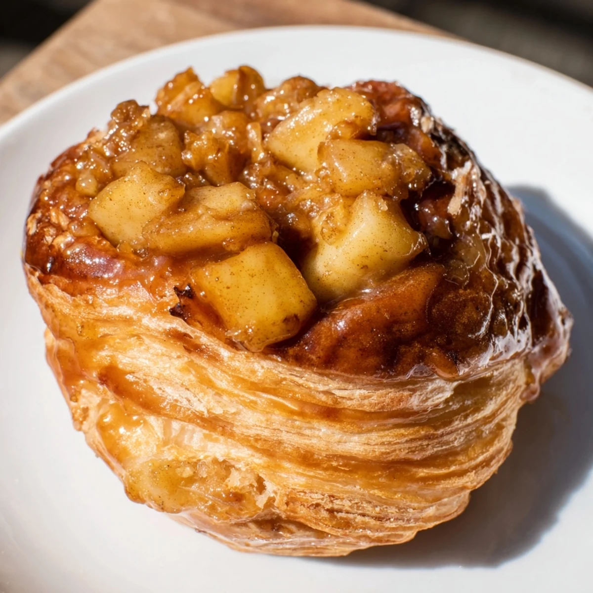 Caramel Apple Puff Pastry Donuts