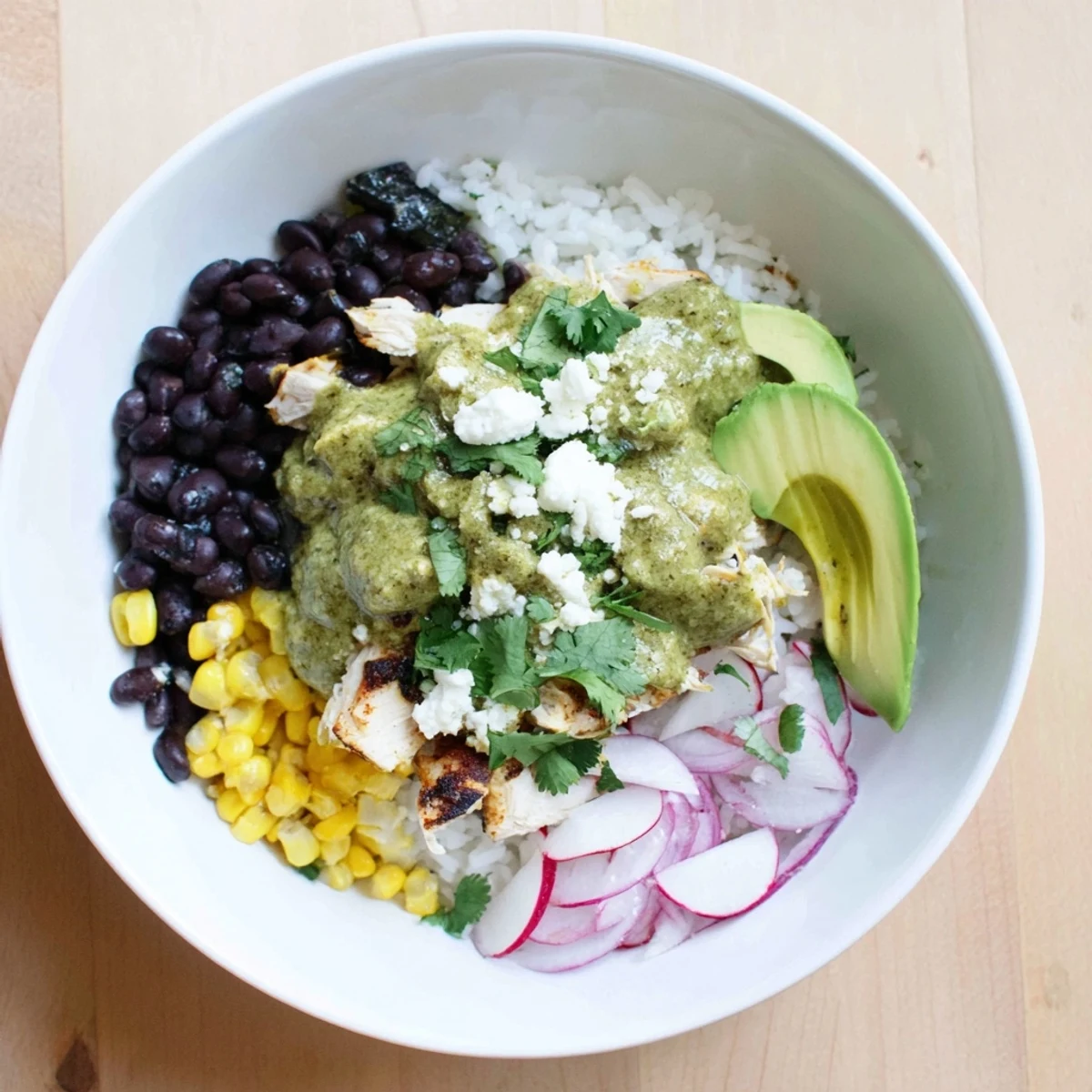 Green Enchiladas Rice Bowl