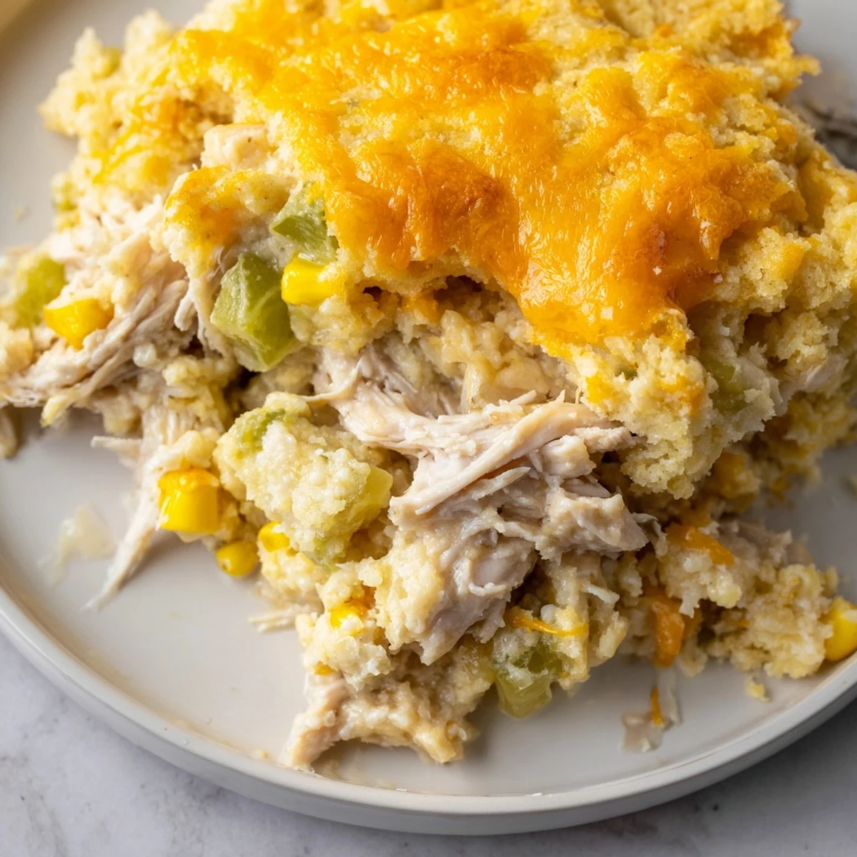 Southern Cornbread Chicken Casserole