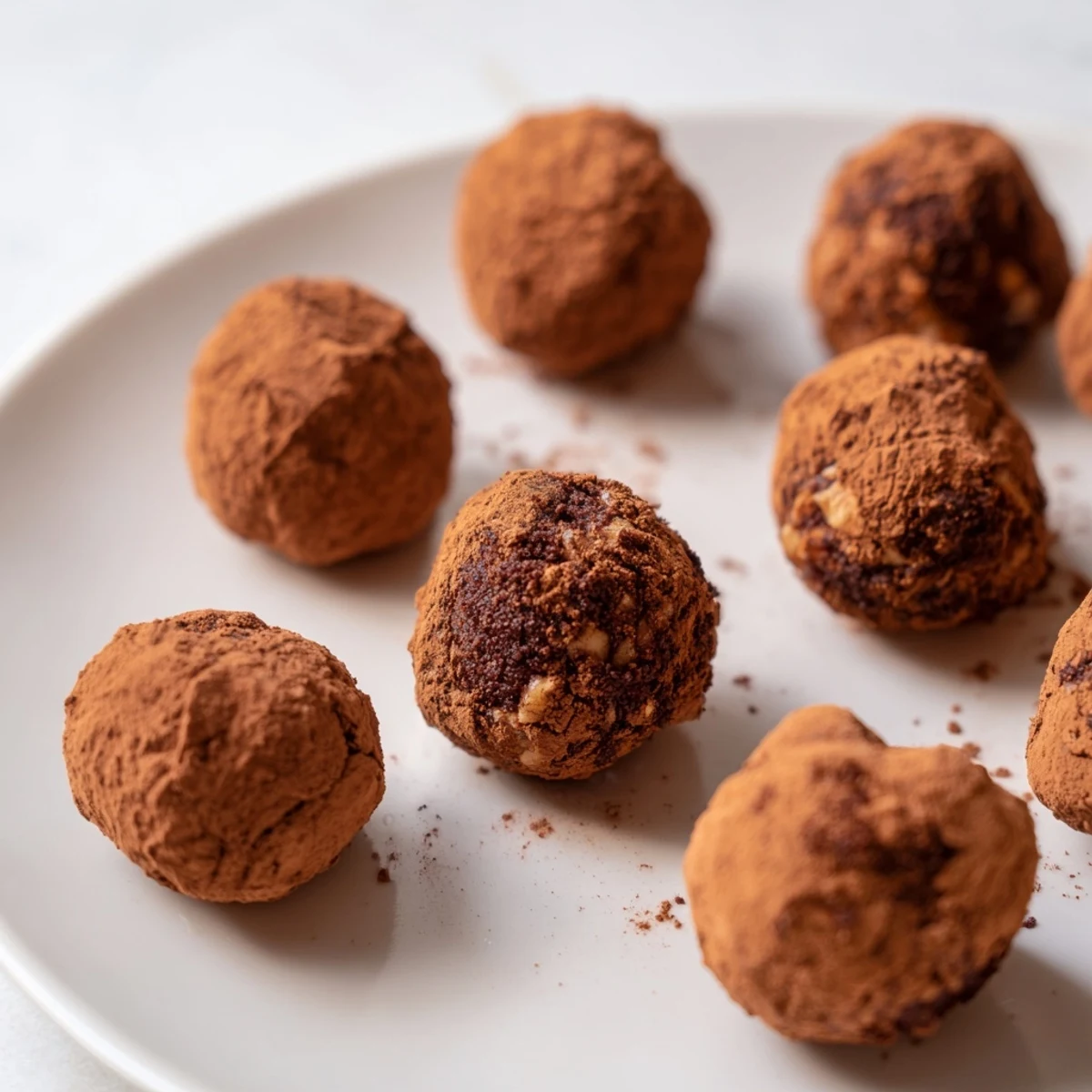 Date Walnut Truffles Cocoa