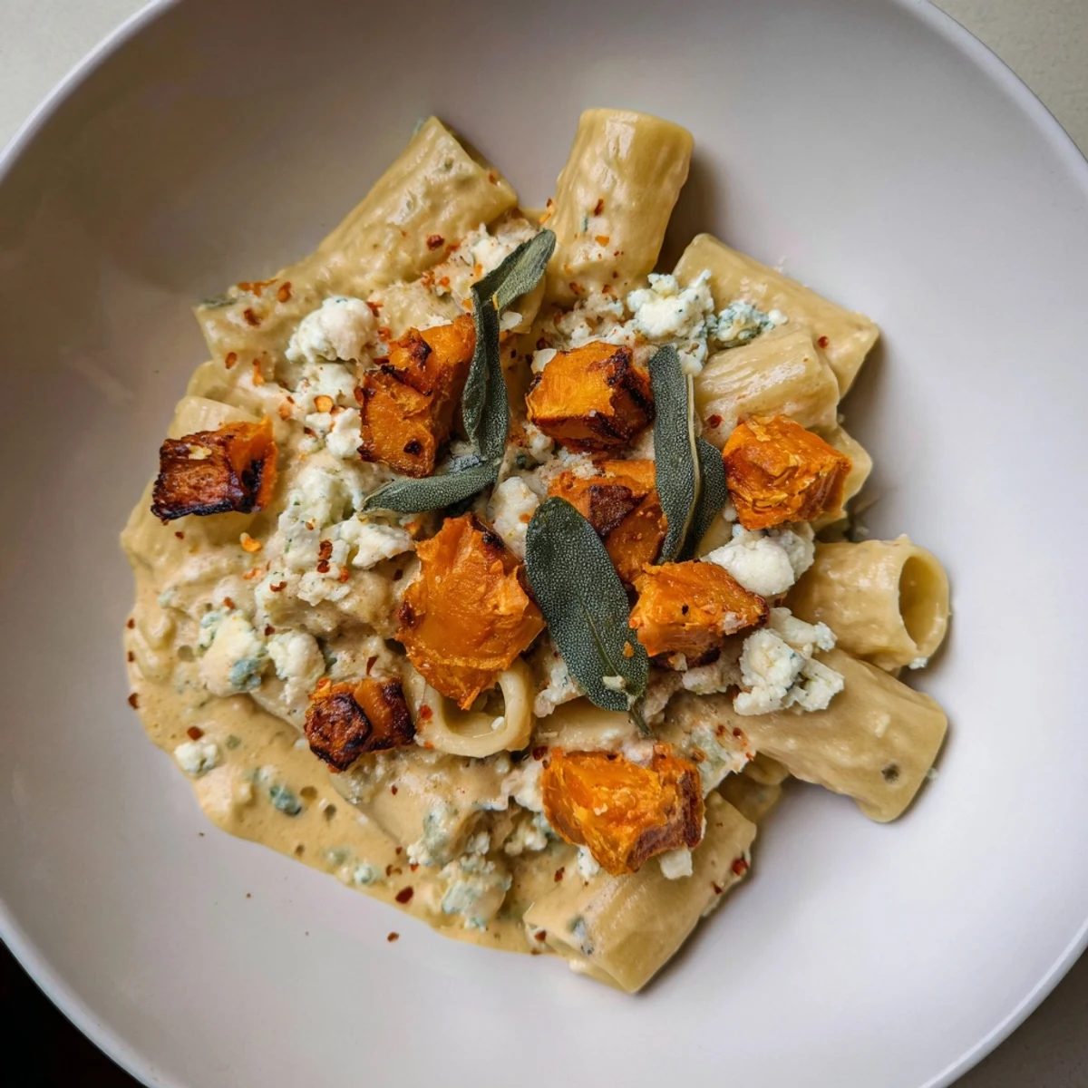 Golden, caramelized sweet potatoes with creamy goat cheese and sage in this delicious recipe.