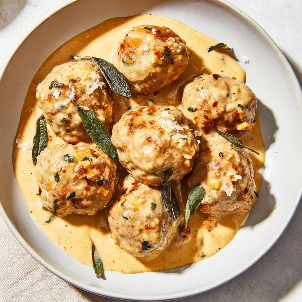 Easy Turkey Meatballs Pumpkin Sage
