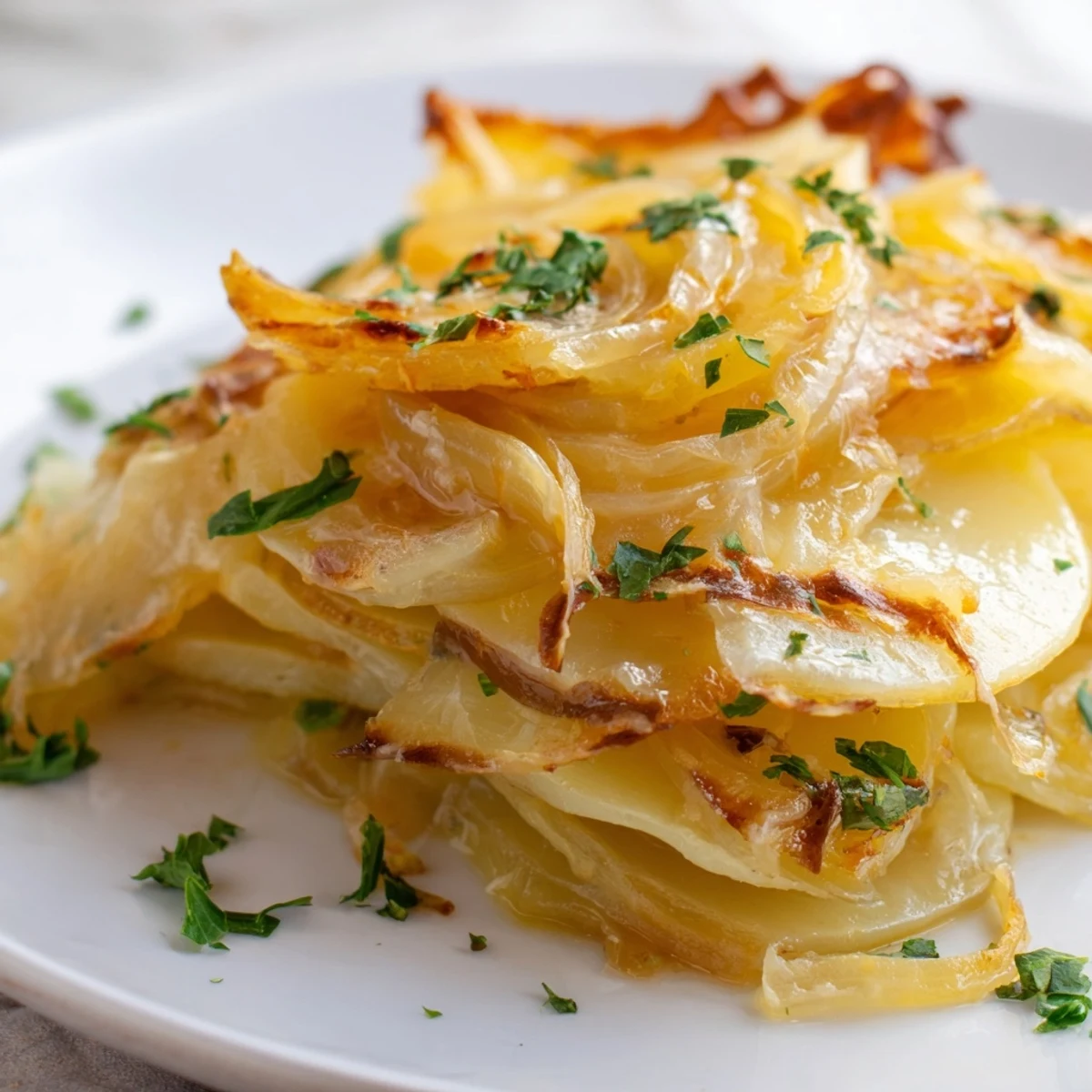 Golden, bubbly baked French Onion Soup Potatoes with caramelized onions and melted Gruyère, side dish perfection.