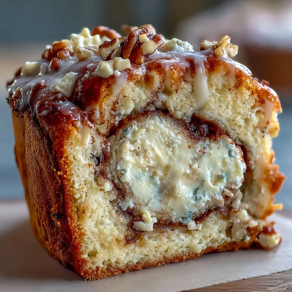 Slices of Cream Cheese Cinnamon Swirl Protein Loaf served on a plate with a dollop of Greek yogurt for a high-protein breakfast. 