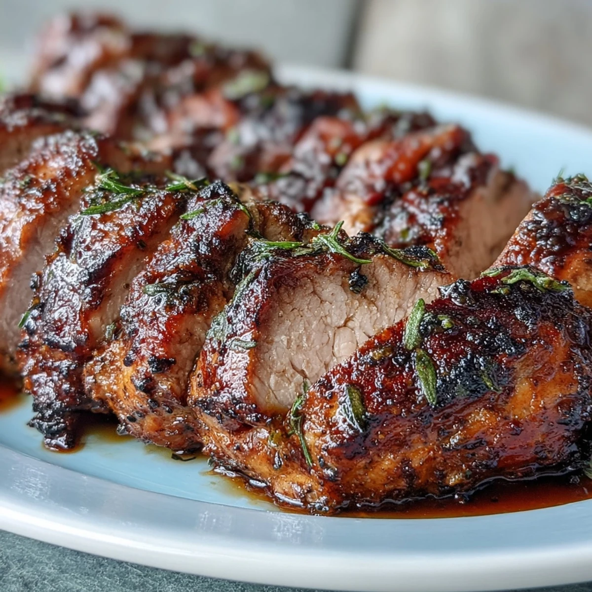 3. Caribbean-style jerk pork tenderloin, seasoned with allspice and Scotch bonnet, roasted until juicy and golden brown.