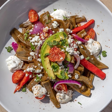 Sizzling Desert Cactus Taco Platter with vibrant veggies and warm tortillas ready to eat.