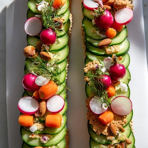A minimalist view of The Zen Balance shows mirrored fresh ingredients artfully arranged on a board.