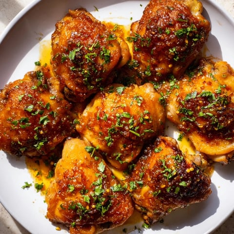 Golden-brown Jam in Coffee Style Glazed Chicken, ready to serve with a glossy, caramelized glaze.