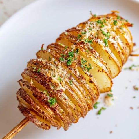 Golden, crispy Tornado Potatoes drizzled with savory seasonings, perfect as a snack or side dish.