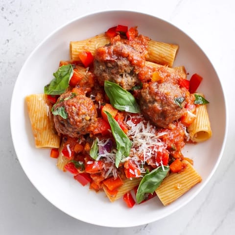 Italian Meatball Pasta Skillet
