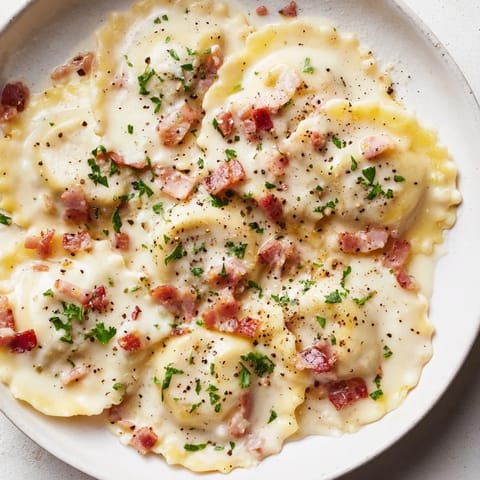 Olive Garden Ravioli Carbonara