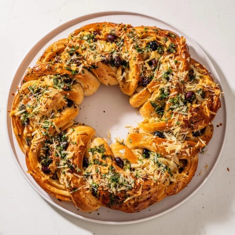 Herb Cheese Olive Wreath