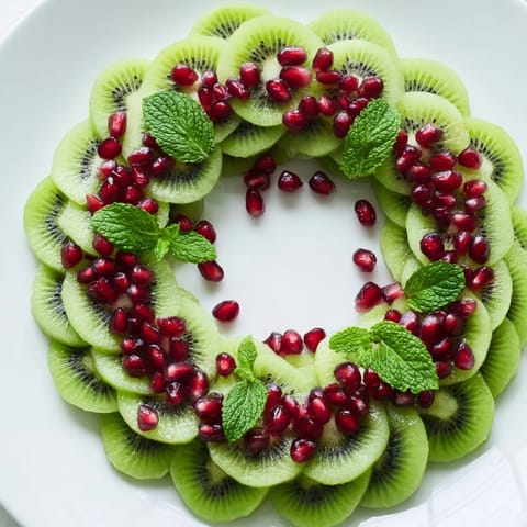 Kiwi Pomegranate Christmas Wreath