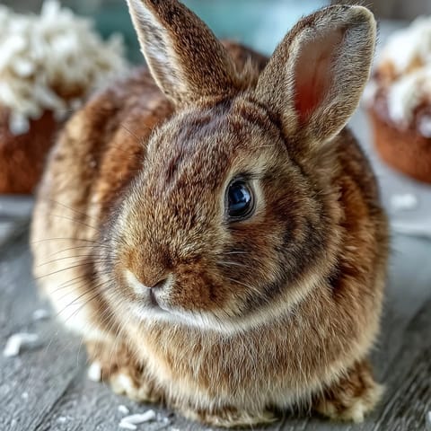 Easter Bunny Cake with Coconut Fur and Jelly Bean Tail, a festive dessert with fluffy white coconut fur and a vibrant jelly bean tail, perfect for spring celebrations.