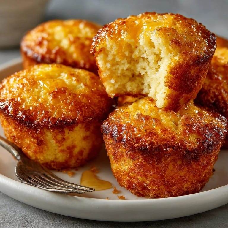 Homemade buttery cornbread muffins, steaming slightly, perfect with chili on a chilly night.