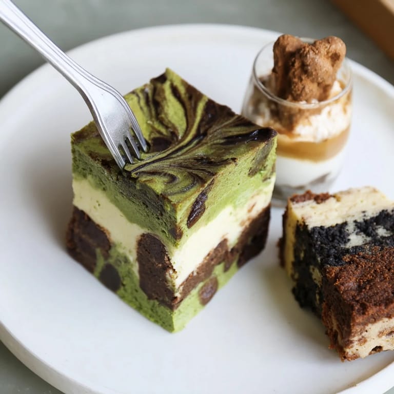 Savory black sesame cheesecake bars with a crunchy chocolate crust, perfect for sharing.