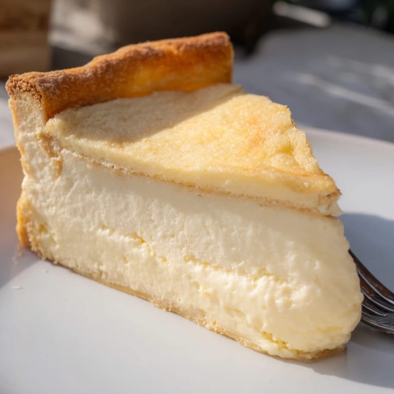 Satisfying slices of water pie, showcasing a custard-like filling and crisp edges.
