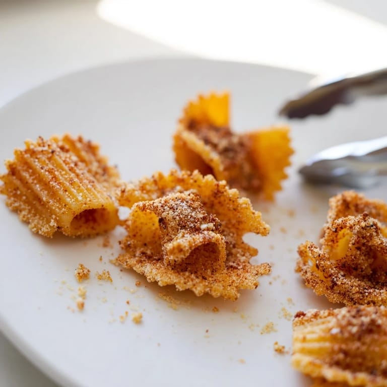 Deliciously baked pasta chips seasoned variety served warm with your favorite dip.