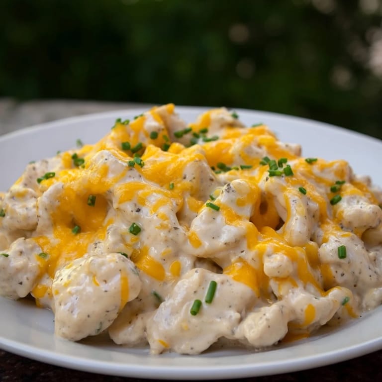 Creamy golden Cheddar Ranch Chicken Bake featuring perfectly baked chicken breasts and savory cheese.