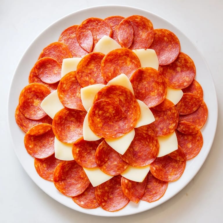 Easy-to-make Dragon Scale app: A platter of spicy pepperoni and cheesy bites offering a fun twist.