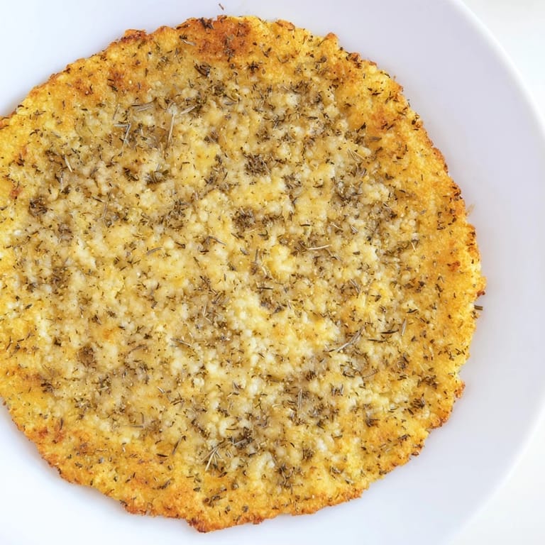 Crispy, gluten-free cauliflower pizza crust, a wonderful low-carb base, inviting you to build your pizza.