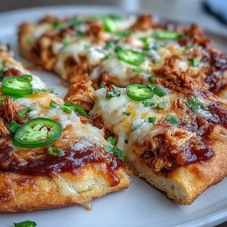 Plated Garlic Naan Chicken Enchilada Pizzas are garnished with fresh cilantro and served with lime wedges for a bright finish.
