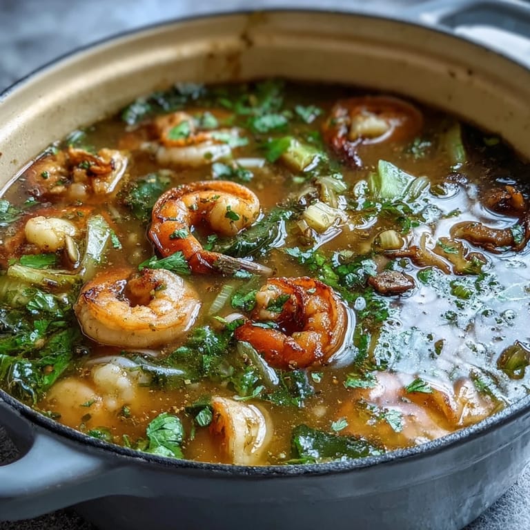 Asian Hot Pot Seafood: Vibrant, simmering hot pot featuring tender seafood, tofu, and glass noodles in a fragrant ginger-garlic broth, perfect for sharing.
