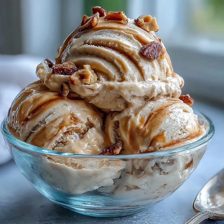 Smooth and luscious peanut butter banana ice cream, made from frozen bananas and creamy peanut butter, scooped into a cone for a healthy dessert.