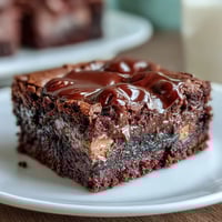 Rich fudgy brownies filled with creamy peanut butter cups, baked to perfection in a 9x13-inch pan for an irresistible dessert.